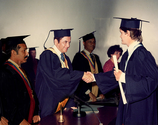 graduation at university